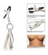 PLAYFUL TASSELS PINZAS PEZONES PLATA