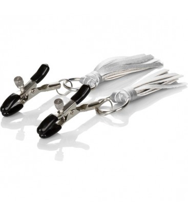 PLAYFUL TASSELS PINZAS PEZONES PLATA