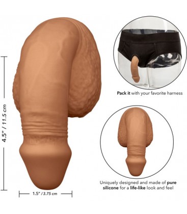 PACKING PENIS PENE DE SILICONA 1275CM CARAMELO