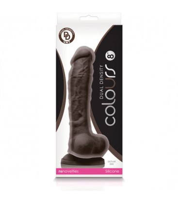 COLOURS DUAL DENSITY PENE SILICONA 24CM MARRoN