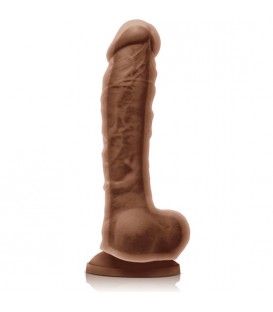 COLOURS DUAL DENSITY PENE SILICONA 24CM - CARAMELO