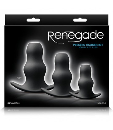 RENEGADE PEEKER KIT DILATADORES ANALES NEGRO