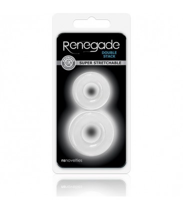 RENEGADE DOUBLE STACK KIT DE 2 ANILLOS TRANSPARENTE