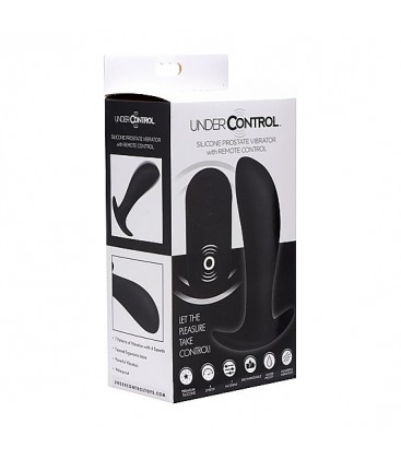 VIBRADOR DE PRoSTATA DE SILICONA CON CONTROL REMOTO NEGRO