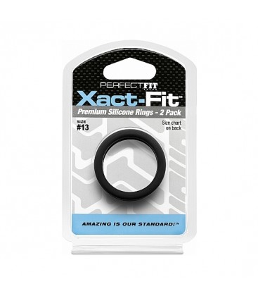 XACT FIT PACK DE 2 ANILLOS DE SILICONA 136CM NEGRO