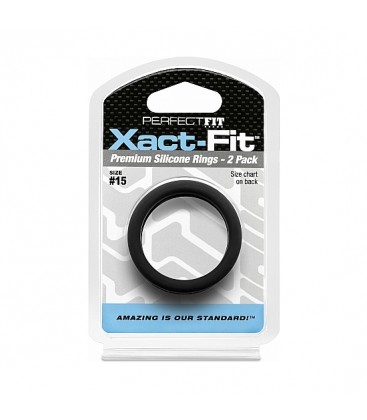 XACT FIT PACK DE 2 ANILLOS DE SILICONA 152CM NEGRO