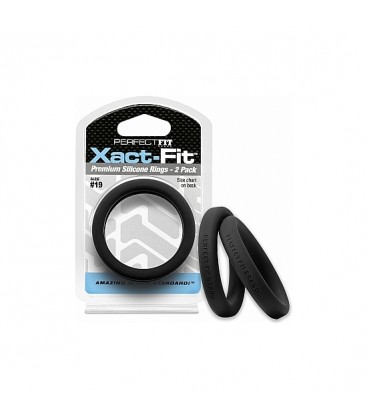 XACT FIT PACK DE 2 ANILLOS DE SILICONA 183CM NEGRO