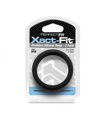 XACT FIT PACK DE 2 ANILLOS DE SILICONA 183CM NEGRO