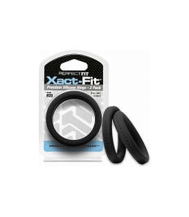 XACT-FIT PACK DE 2 ANILLOS DE SILICONA 19CM - NEGRO