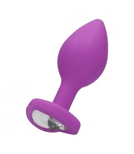 DIAMOND HEART BUTT PLUG - REGULAR - MORADO