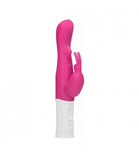 VIBRADOR RAMPANTE CONEJITO CON ROTACIÓN - ROSA