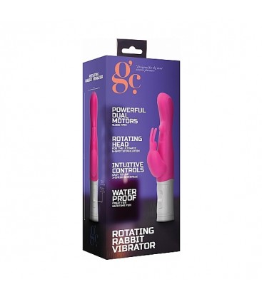 VIBRADOR RAMPANTE CONEJITO CON ROTACIoN ROSA