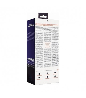 VIBRADOR RAMPANTE CONEJITO CON ROTACIoN MORADO