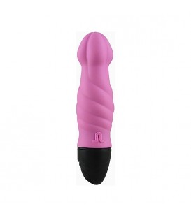 TORNADO MINI VIBRADOR SILICONA - ROSA