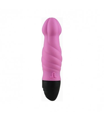 TORNADO MINI VIBRADOR SILICONA ROSA