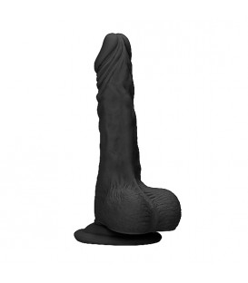 PENE REALÍSTICO CON TESTÍCULOS 20CM - NEGRO