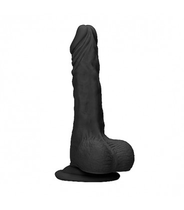 PENE REALiSTICO CON TESTiCULOS 20CM NEGRO