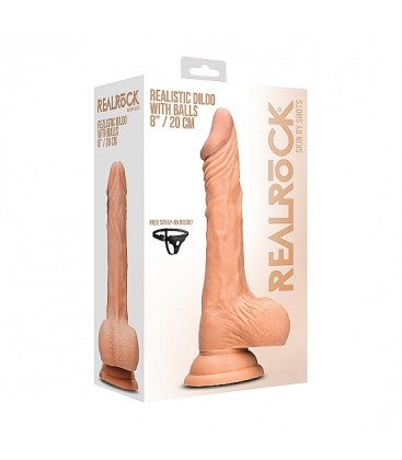 PENE REALiSTICO CON TESTiCULOS 20CM