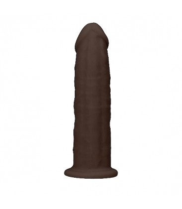 DILDO DE SILICONA SIN TESTiCULOS 153CM MARRoN