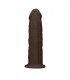 DILDO DE SILICONA SIN TESTiCULOS 153CM MARRoN