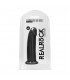 DILDO DE SILICONA SIN TESTiCULOS 228CM NEGRO