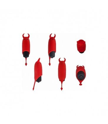 POCKET DEVIL VIBRADOR DE SILICONA ROJO