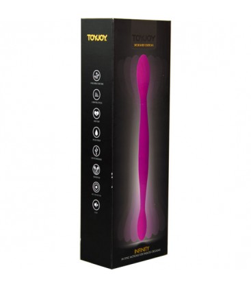 INFINITY DILDO DOBLE CON VIBRACIoN ROSA