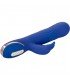 CONEJITO VIBRADOR DE SILICONA CON ROTACIoN AZUL