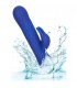 CONEJITO VIBRADOR DE SILICONA CON ROTACIoN AZUL