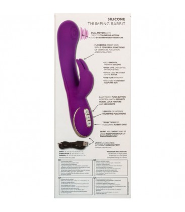 CONEJITO VIBRADOR DE SILICONA MORADO