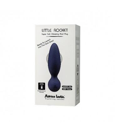 LITTLE ROCKET PLUG VIBRADOR CON MANDO AZUL