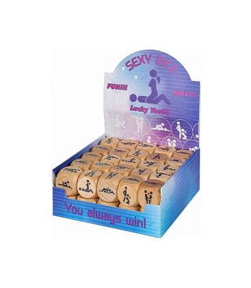 SEX POSITION DICE PACK DE 50 PCS MADERA