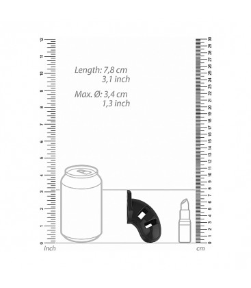 DISPOSITIVO DE CASTIDAD MODELO 13 NEGRO