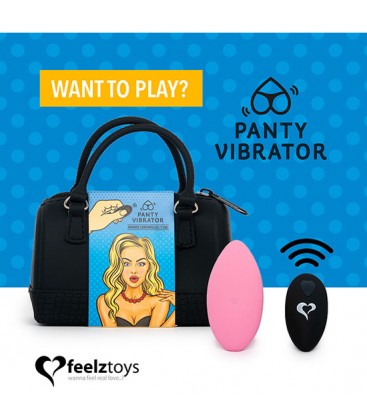 FEELZTOYS BRAGUITA VIBRADORA CON MANDO ROSA