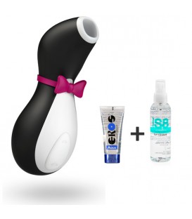 PACK SATISFYER PRO PENGUIN + LUBRICANTE + LIMPIADOR