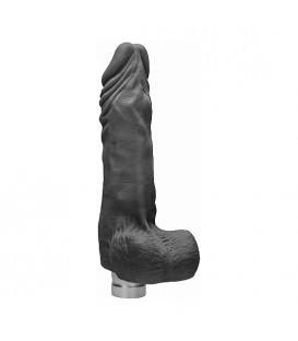 PENE REALÍSTICO CON VIBRACIÓN 23CM - NEGRO