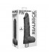 PENE REALiSTICO CON VIBRACIoN 23CM NEGRO