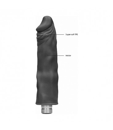 25 CM DILDO VIBRADOR REAL NEGRO