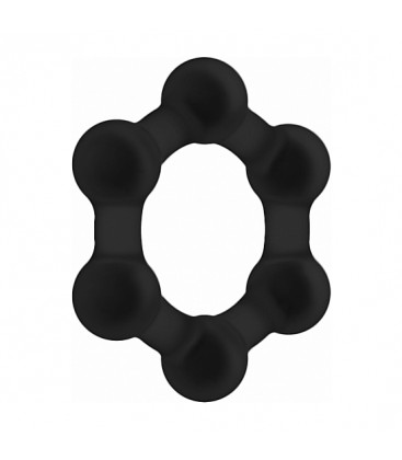 NO 82 WEIGHTED COCK RING NEGRO