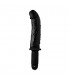 THE CURVED DICKTATOR 13 PLUG VIBRADOR DE SILICONA NEGRO