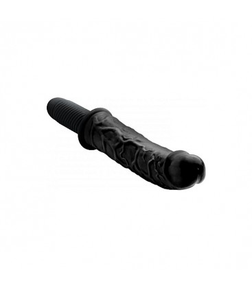 THE CURVED DICKTATOR 13 PLUG VIBRADOR DE SILICONA NEGRO