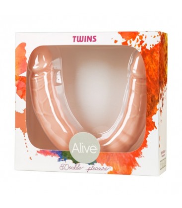 TWINS PENE REALiSTICO DOBLE 30 CM