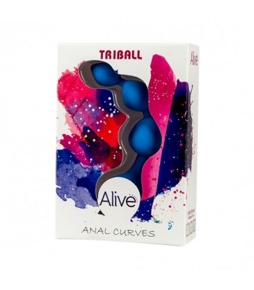 TRIBALL PLUG DE SILICONA AZUL