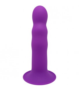 HITSENS 3 - DILDO SILICONA DOBLE DENSIDAD MORADO