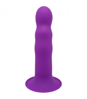 HITSENS 3 DILDO SILICONA DOBLE DENSIDAD MORADO