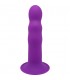 HITSENS 3 DILDO SILICONA DOBLE DENSIDAD MORADO