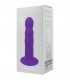 HITSENS 3 DILDO SILICONA DOBLE DENSIDAD MORADO