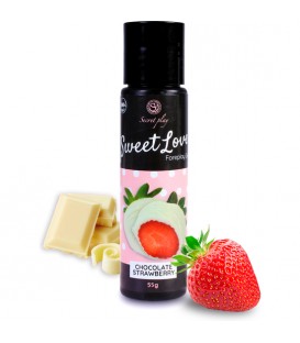 SWEET LOVE - GEL LUBRICANTE FRESAS CON CHOCOLATE BLANCO - 60ML