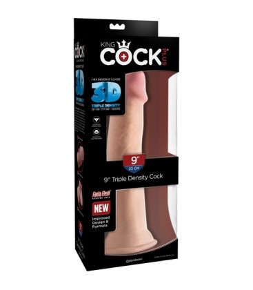 KING COCK PENE REALiSTICO TRIPLE DENSIDAD 25X8CM