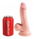 KING COCK PENE REALiSTICO CON TESTiCULOS TRIPLE DENSIDAD 20x9CM